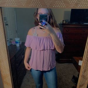 Off the shoulder shirt